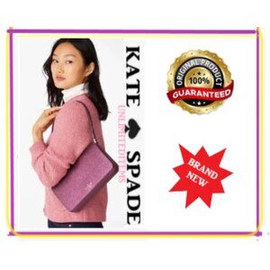 Kate Spade Staci Deep Purple Grenache Leather Bag $329 🏷️🆕⌚📦🏃💨🚚